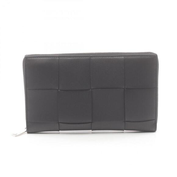 BOTTEGA VENETA Black Leather Intrecciato Wallet - Picture 1 of 5
